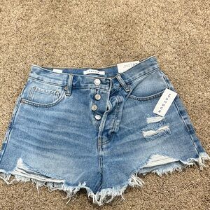 NWT Women’s PacSun Light Blue Ripped Jean Shorts